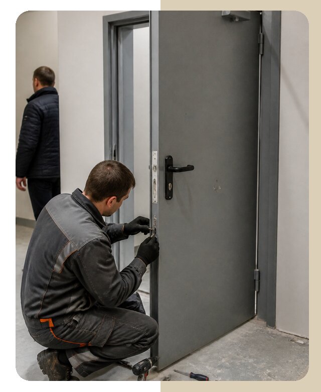 Ремонт противопожарной двери в Омске по цене 6740 р. | ДвериЛегко-Омс