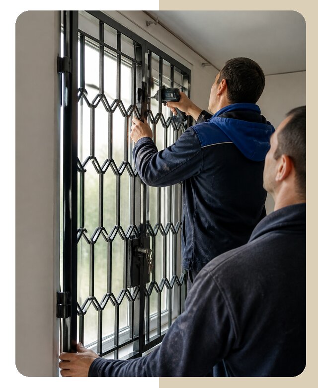 Установка распашных решеток в Омске цена от 6740 р. | ДвериЛегко-Омс