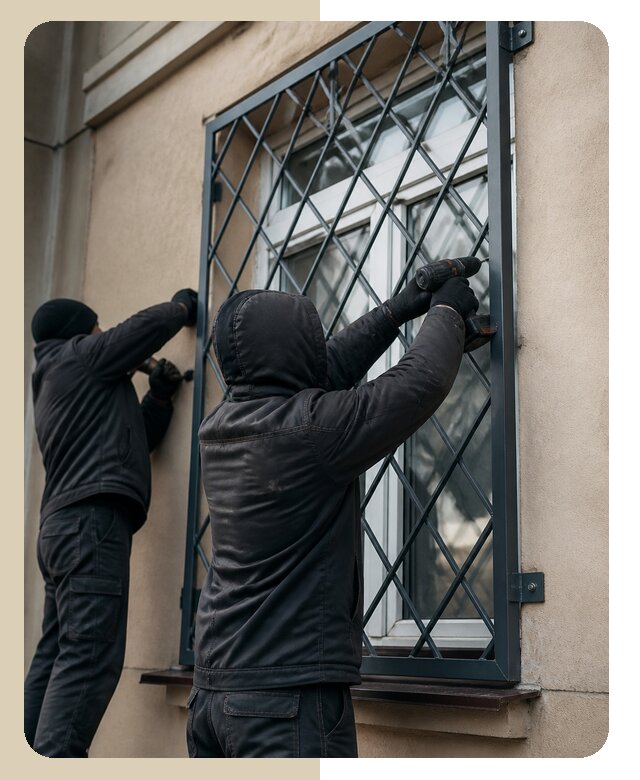 Установка антивандальных решеток на окна в Омске